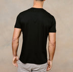 LUXE MERCERISED T-SHIRT - BLACK