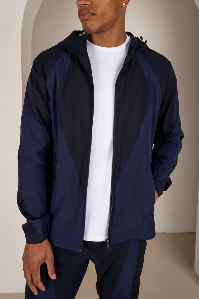 LUXE TRACK JACKET-NAVY