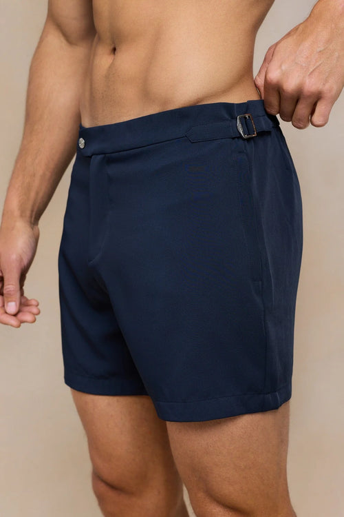 BUCKLE SWIM SHORT - NAVY