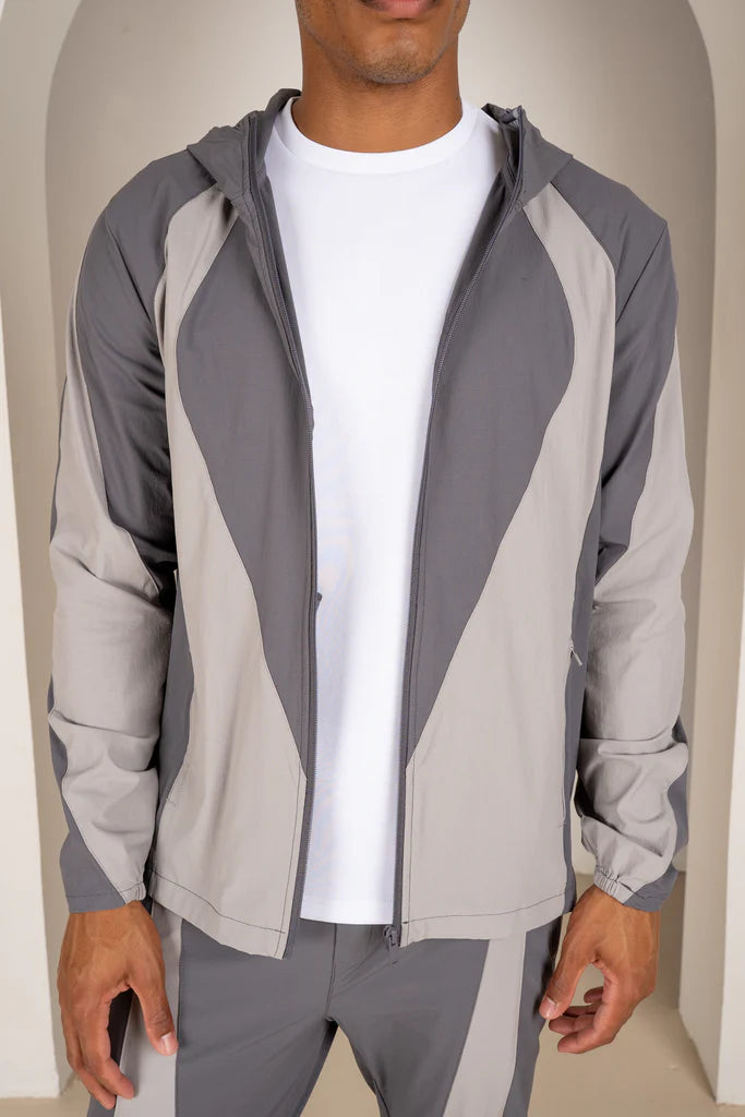 LUXE TRACK JACKET-GREY
