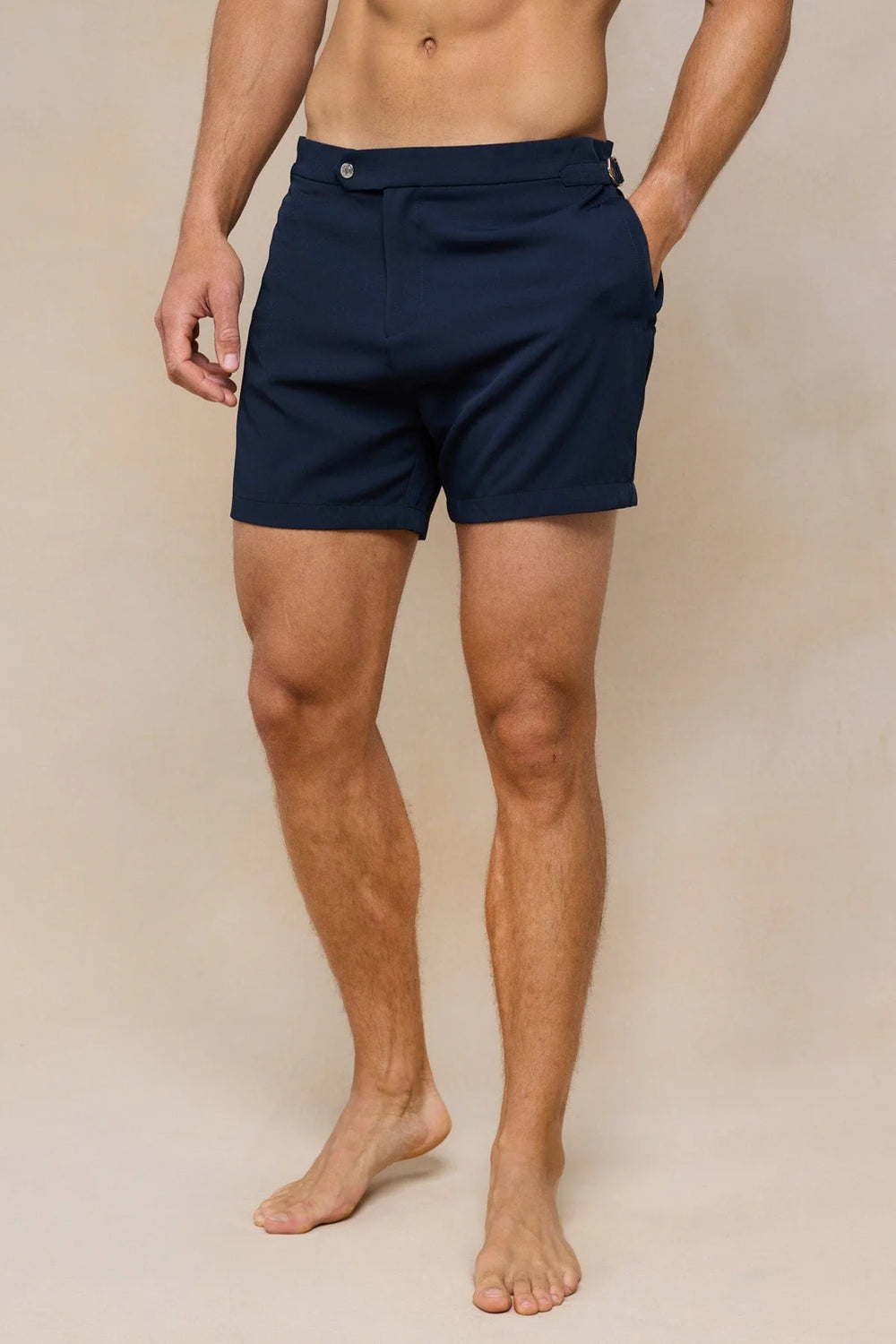 BUCKLE SWIM SHORT - NAVY