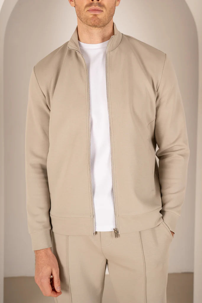 ZIP UP TRACKSUIT-BIEGE